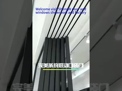 6 مسیر 6 شاتر درب شیشه ای کششی