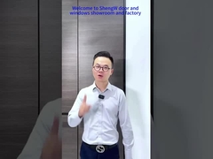 درب کشویی آلومینیومی+چوبی با لبه باریک