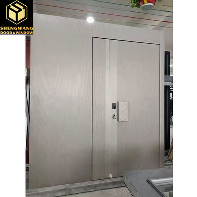 دستگیره درب باغ آلومینیوم چوبی سیاه درب ورودی آلومینیوم بدون سر و صدا
