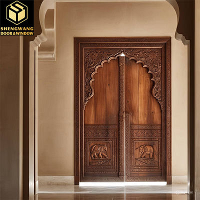 درب مس مسکونی خاکستری سفارشی درب ورودی فولاد چپ