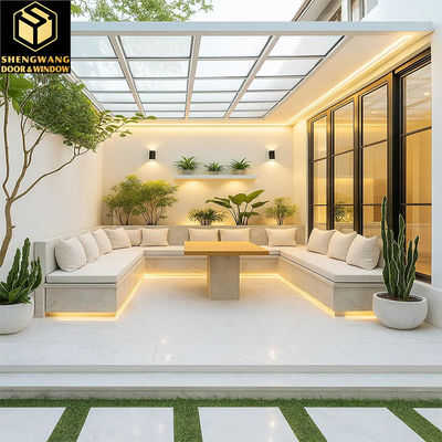 درب های کششی آلومینیوم بدون قاب درب های کششی اتاق خواب شیشه ای داخلی